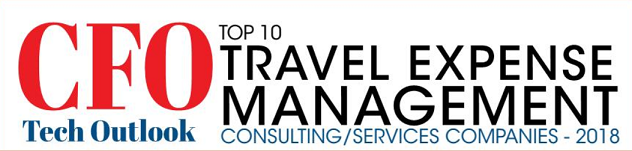 CFO Top 10 Travel Expense Management seal/logo